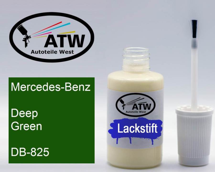 Mercedes-Benz, Deep Green, DB-825: 20ml Lackstift, von ATW Autoteile West.